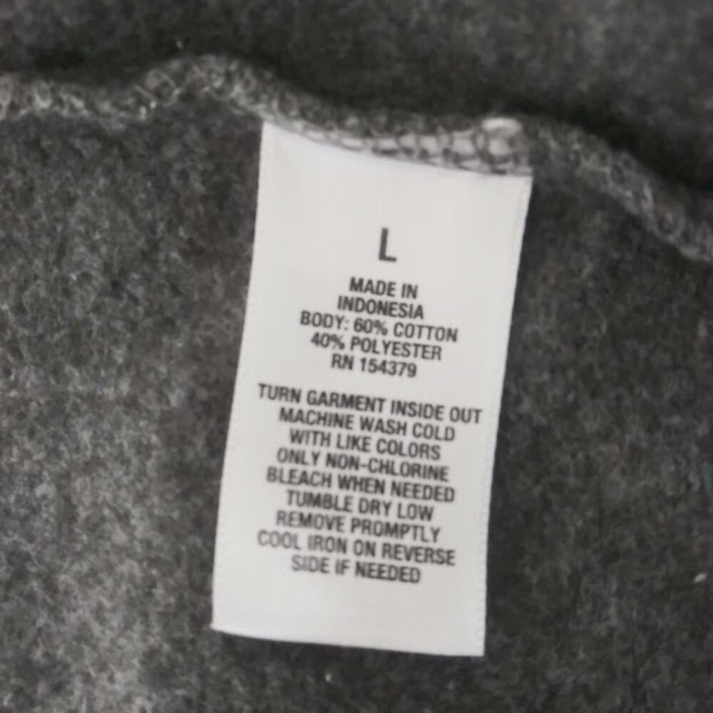 Aeropostale  Men's size L gray and white hoodie sweatshirt - Picture 14 of 14